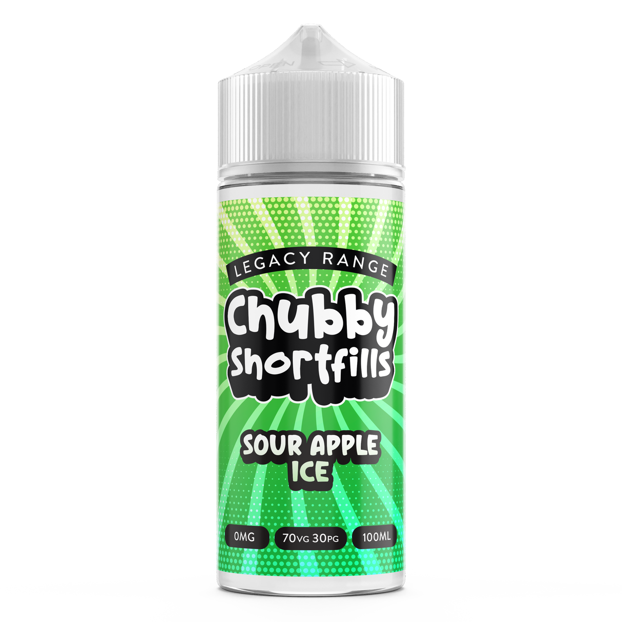 Chubby Shortfills - Legacy Edition - Sour Apple Ice - 100ml