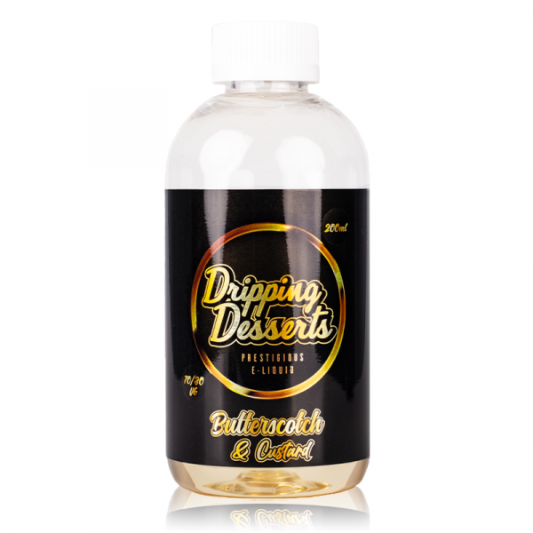 Dripping Desserts - Butterscotch and Custard - 200ml  Exceptional Vapes Ltd